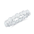 Bezel Set Round Cubic Zirconia Unique Full Eternity Ring